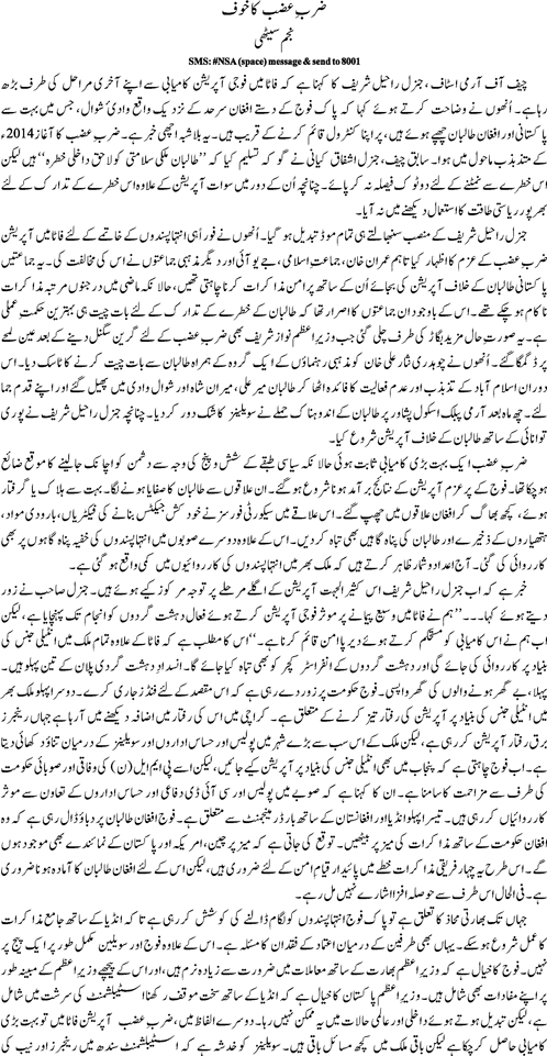 essay on zarb e azab